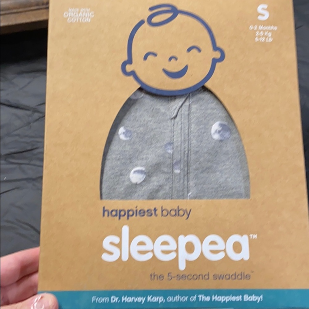 NIB Snoo Sleepea size small gray planets